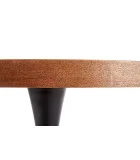 ROUND TABLE CARMELO, TOP - WALNUT, LEGS - BLACK order